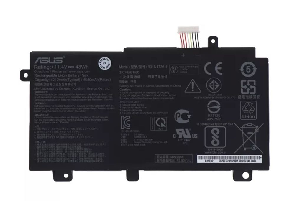 Asus FX504GD Battery LG PRIS B31N1726