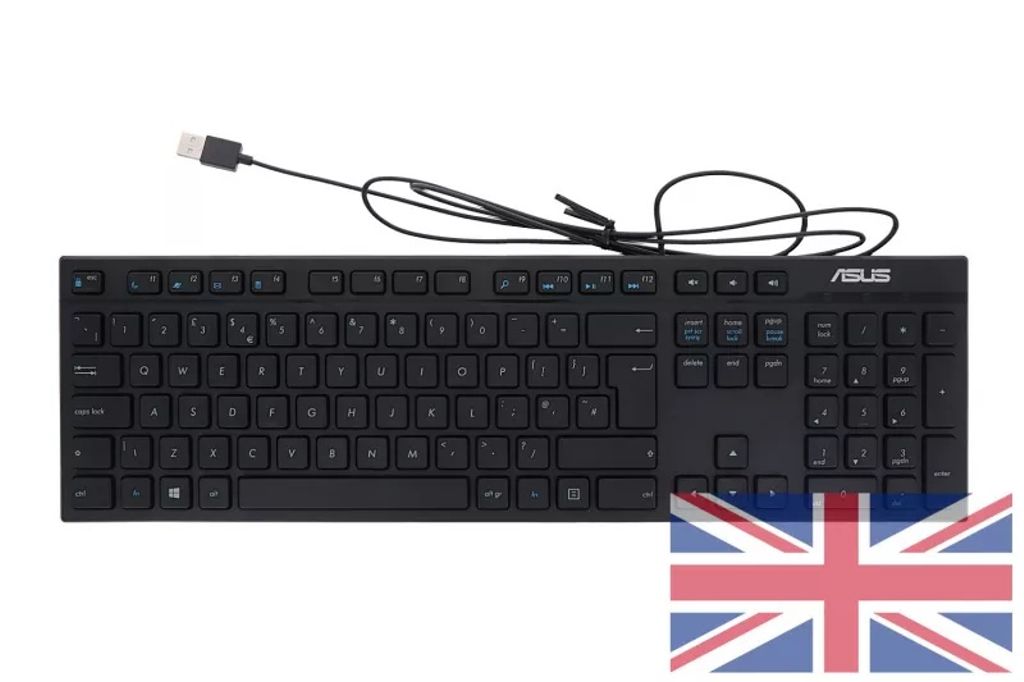 Asus CHICLET KB/USB/BLK (UK)