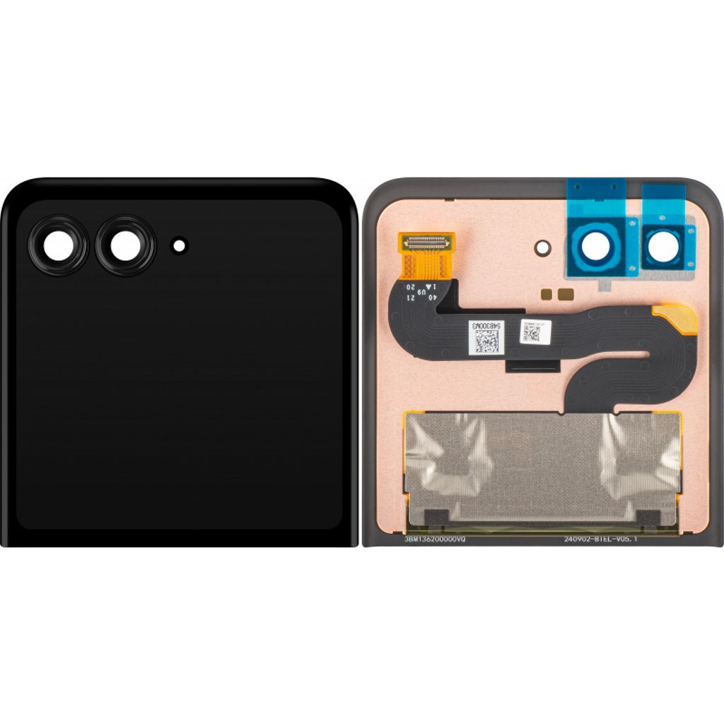 Motorola Razr 50 LCD-skärm Yttre Original - Svart