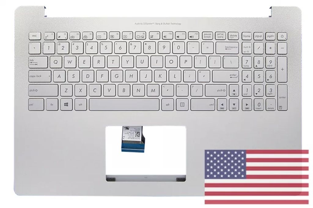 Asus N501VW-1A Keyboard (US-ENGLISH) Module/AS (BACKLIGHT)