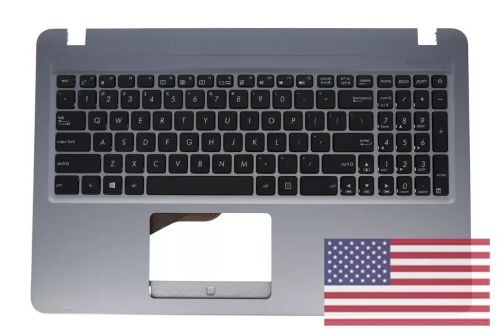 Asus X540LJ-1C Keyboard (US-ENGLISH) Module/AS (ISOLATION) (ODD)