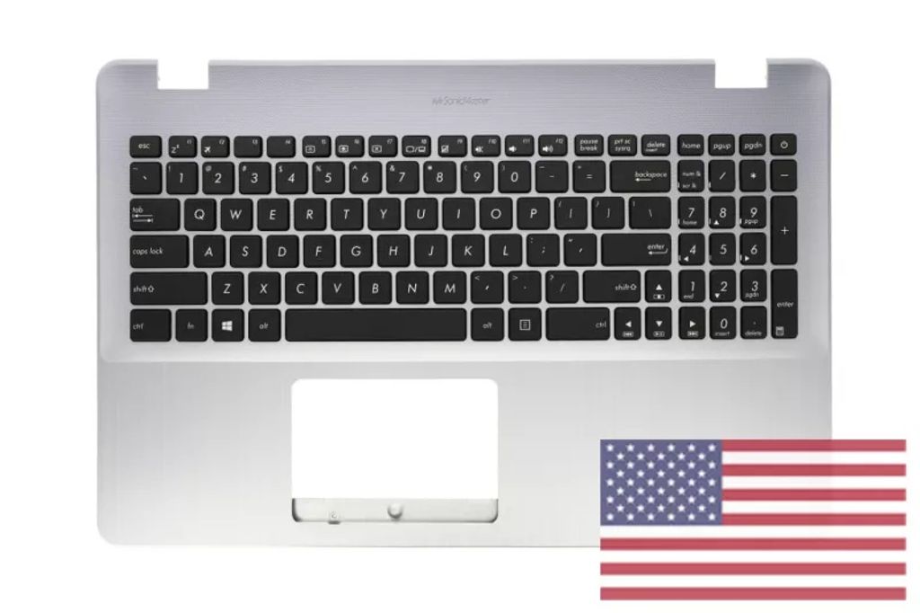 Asus X542UA-1B Keyboard (US-ENGLISH) Module/AS (no backlight)