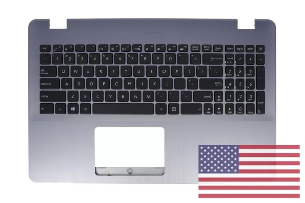 Asus X542UQ-1B Keyboard (US-ENGLISH) Module/AS (no backlight)