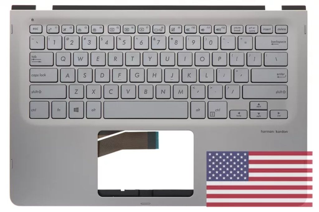 Asus Q405UA-2G Keyboard (US-ENGLISH) Module/AS (BACKLIGHT)