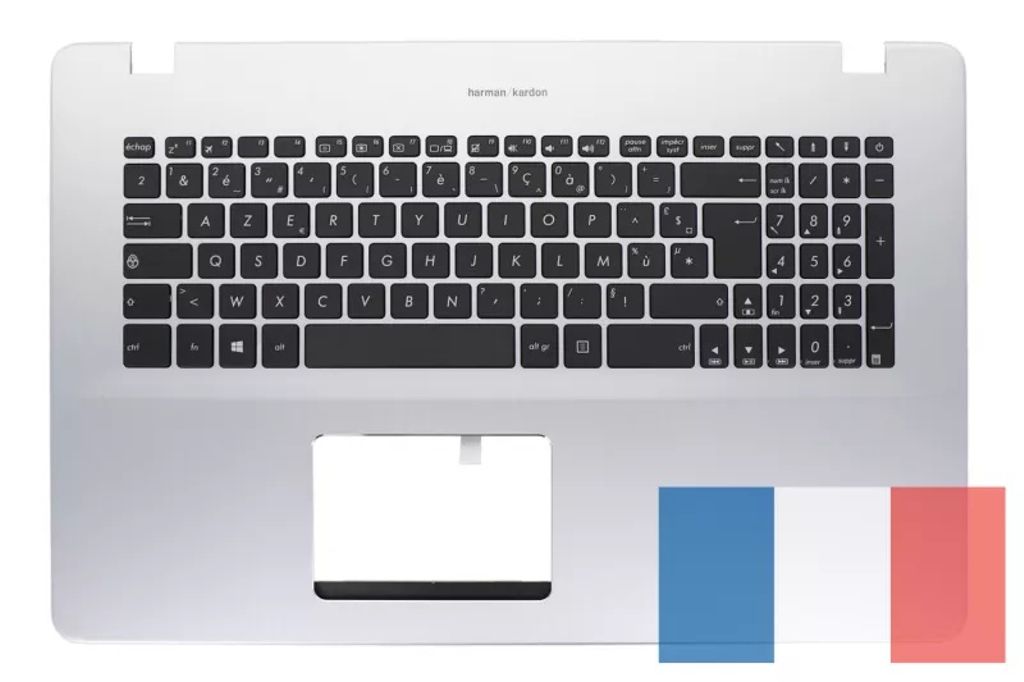 Asus X705UD-3B Keyboard (FRENCH) Module/AS (no backlight)