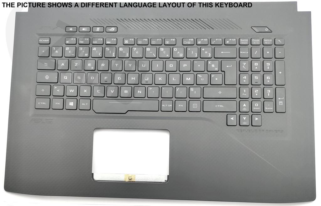 Asus GL703VM-1A Keyboard (US-ENGLISH) Module/AS (BACKLIGHT)