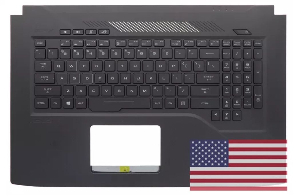 Asus GL703VD-1A Keyboard (US-ENGLISH) Module/AS (BACKLIGHT)