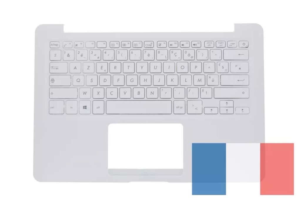 Asus E406SA-3G Keyboard (FRENCH) Module/AS (ISOLATION) (WHITE)