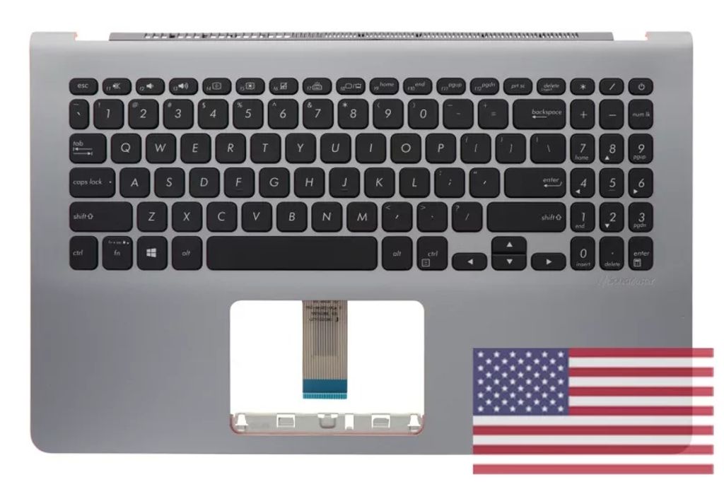 Asus X530UA-1B Keyboard (US-ENGLISH) Module/AS (BACKLIGHT)