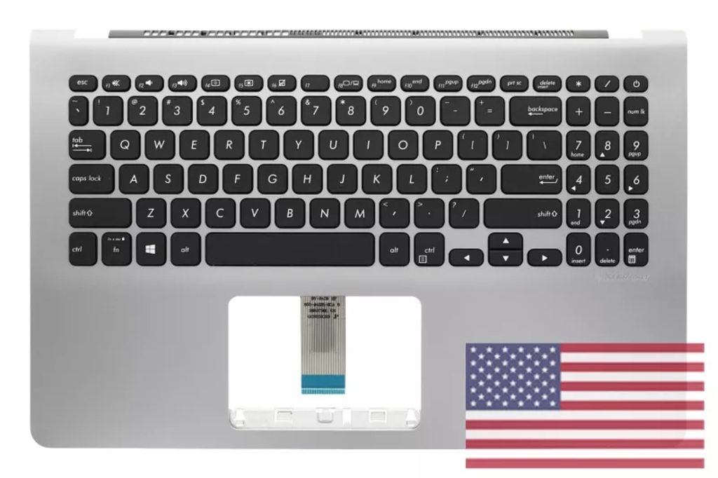 Asus X30UF-1E Keyboard (US-ENGLISH) Module/AS (no backlight)