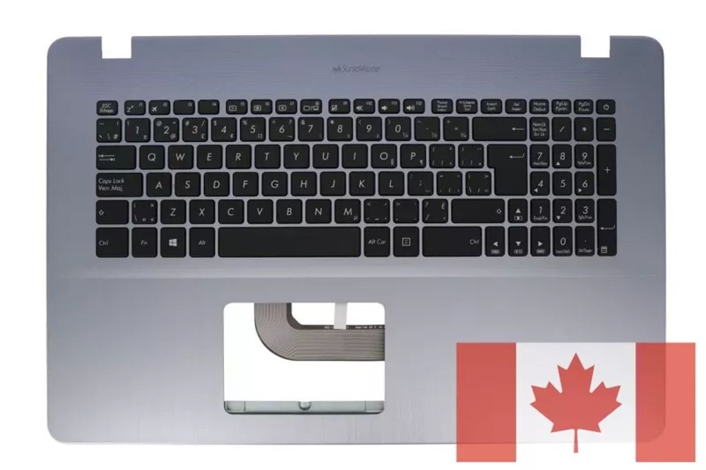 Asus X705MAR-1B Keyboard (CANADIAN BILINGUAL) Module/AS (no backlight)