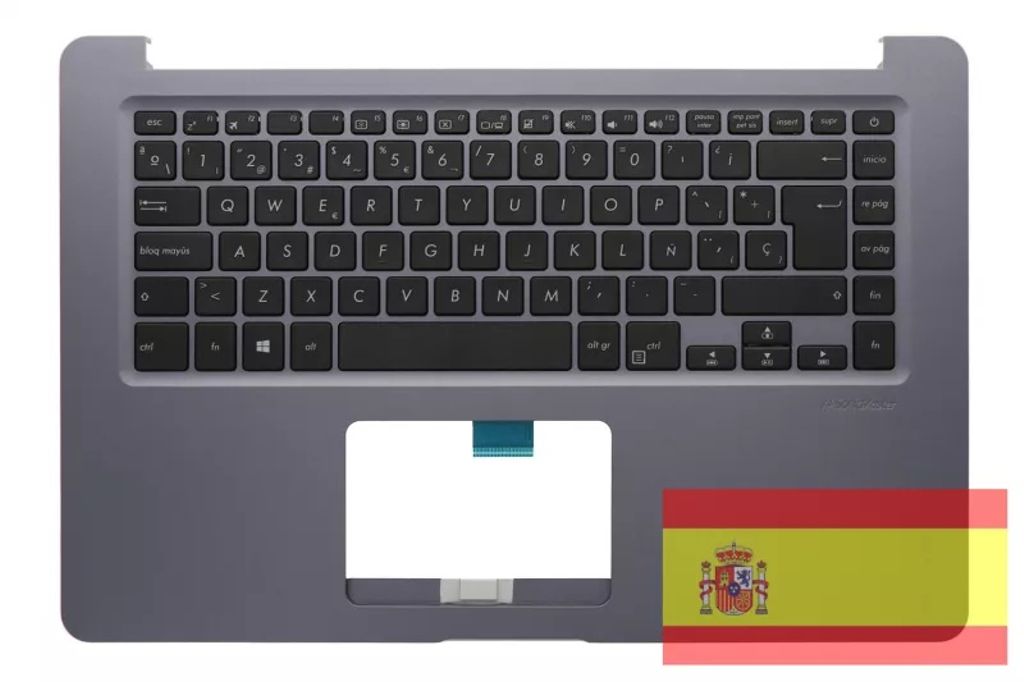 Asus X510UF-1B Keyboard (SPANISH) Module/AS (no backlight)