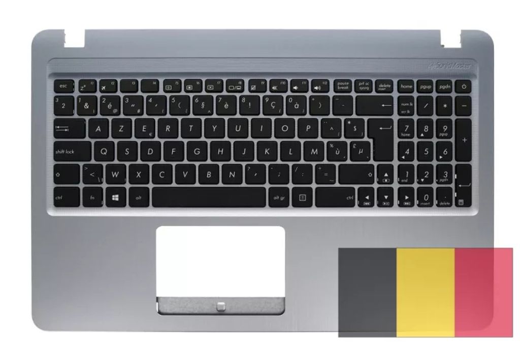 Asus X540BA-1C Keyboard (BELGIAN) Module/AS (W/O ODD)