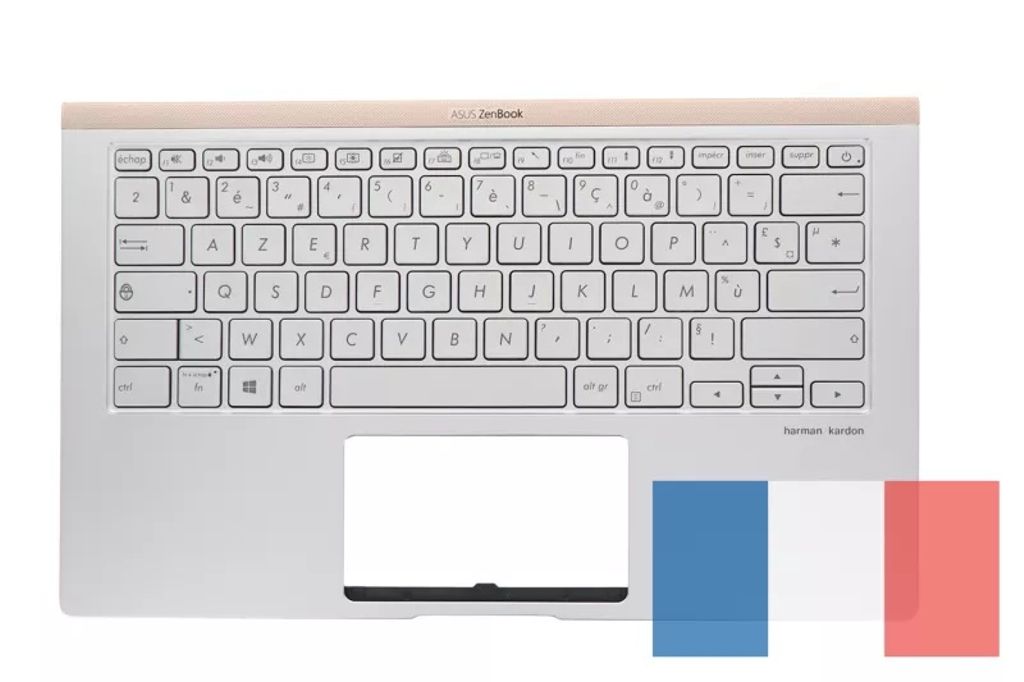 Asus UX433FN-2S Keyboard (FRENCH) Module/AS (BACKLIGHT, W/NUMPAD)