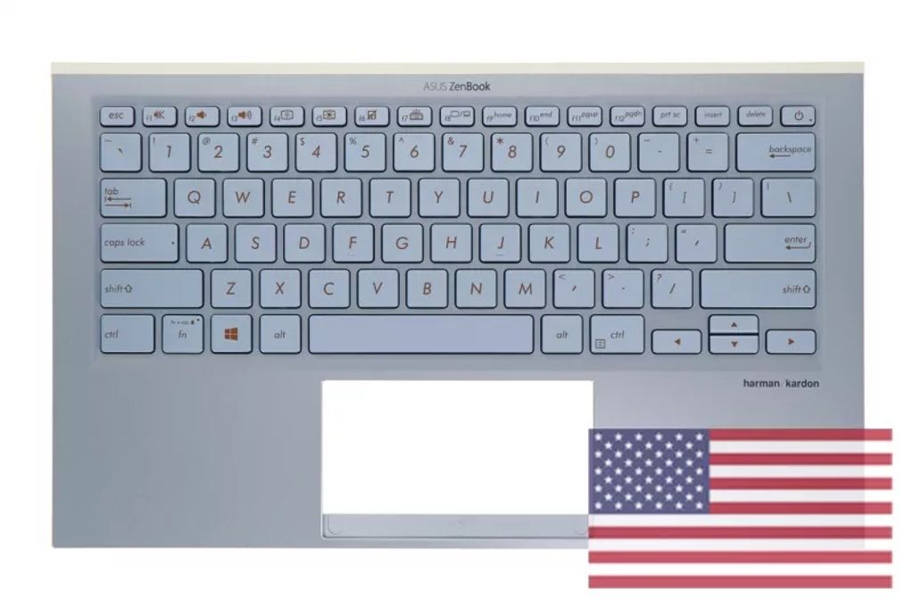 Asus UX392FN-2B Keyboard (US-ENGLISH) Module (BACKLIGHT)