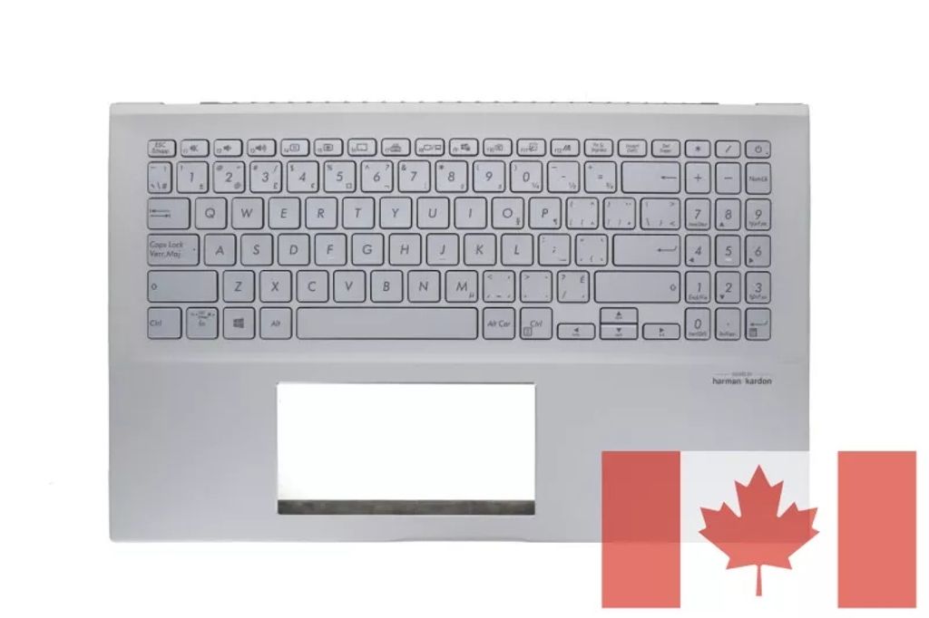 Asus X532FA-2S Keyboard (CANADIAN BILINGUAL) Module/AS (BACKLIGHT)