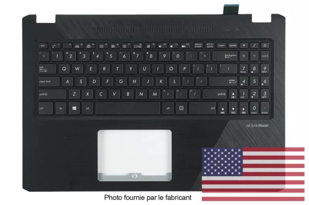 Asus X570DD-1B Keyboard (US-ENGLISH) Module/AS (BL)