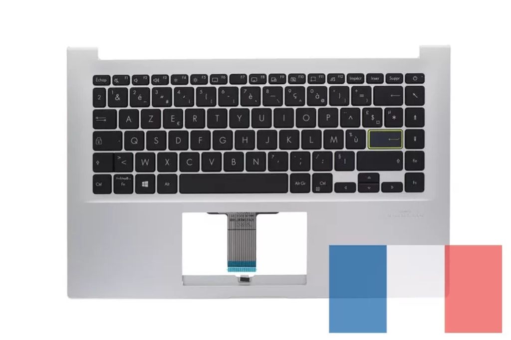 Asus X421FAY-1W Keyboard (FRENCH) Module/AS (ISOLATION) MIDNIGHT