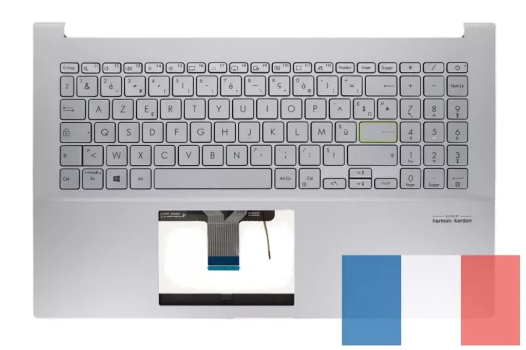 Asus X521IA-8E Keyboard (FRENCH) Module/AS (BACKLIGHT)