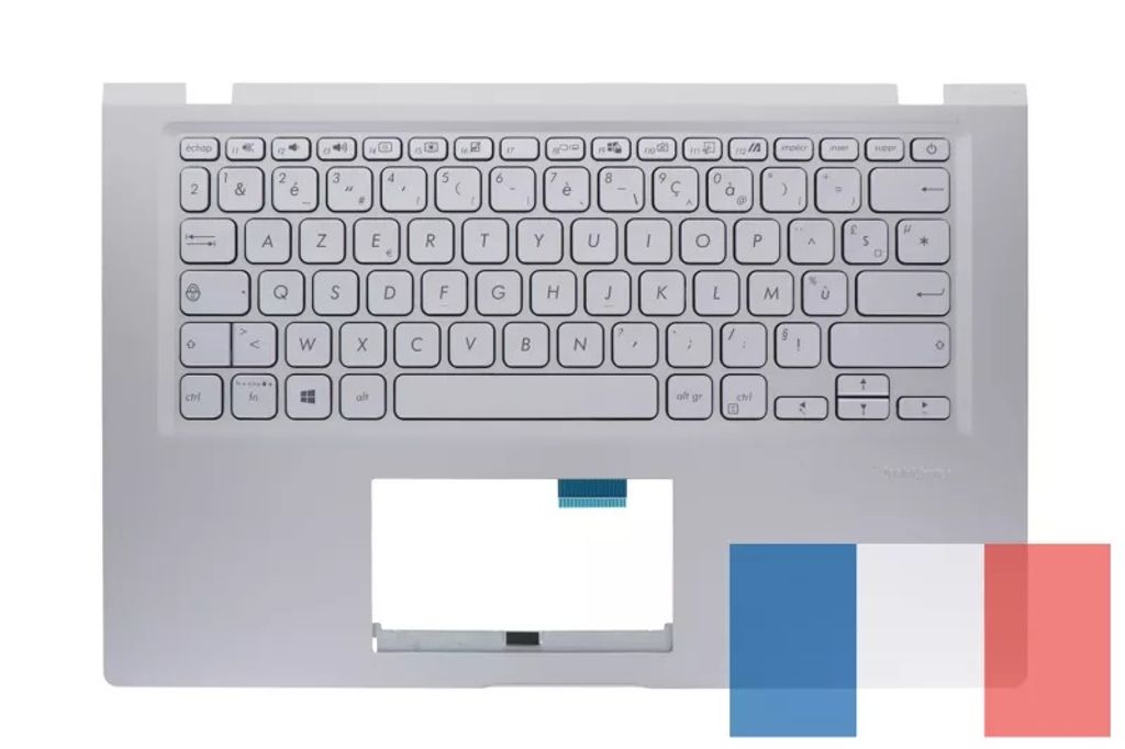 Asus X415JA-1S Keyboard (FRENCH) Module/AS (ISOLATION) (SLIVER) (no SD)