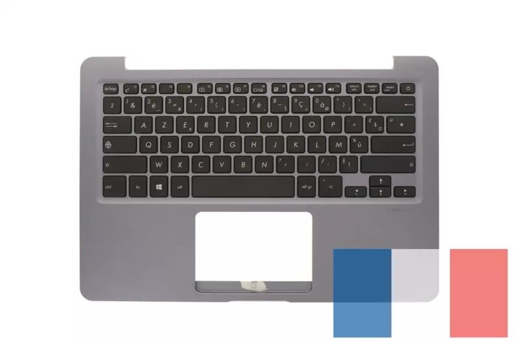 Asus E406NA-1B Keyboard (FRENCH) Module/AS (ISOLATION, BLACK)