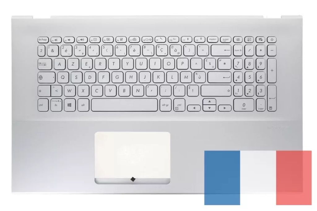 Asus X712EA-8S Keyboard (FRENCH) Module/AS (BACKLIGHT)