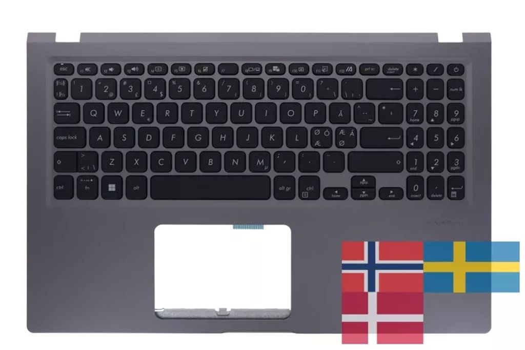 Asus X515EA-1G Keyboard (NORDIC) Module/AS (ISOLATION) (no SD)