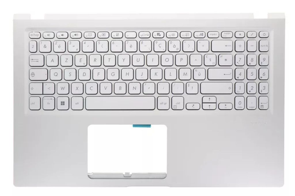 Asus X515EA-1S Keyboard (FRENCH) Module/AS (ISOLATION, WO/SD, CHROMESILVER)