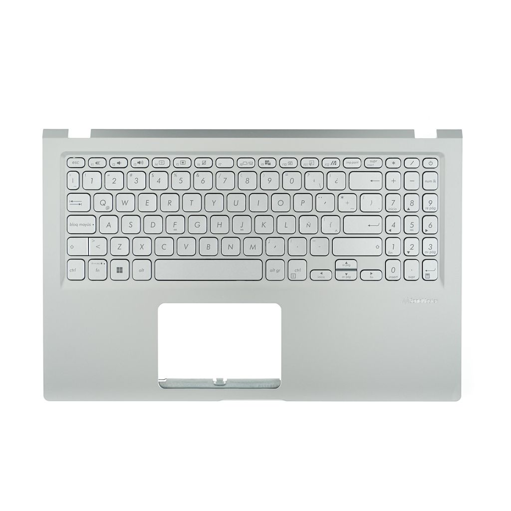 Asus X515EA-1S Keyboard (LATIN AMERICAN) Module/AS (ISOLATION, WO/SD, CHROMESILVER)