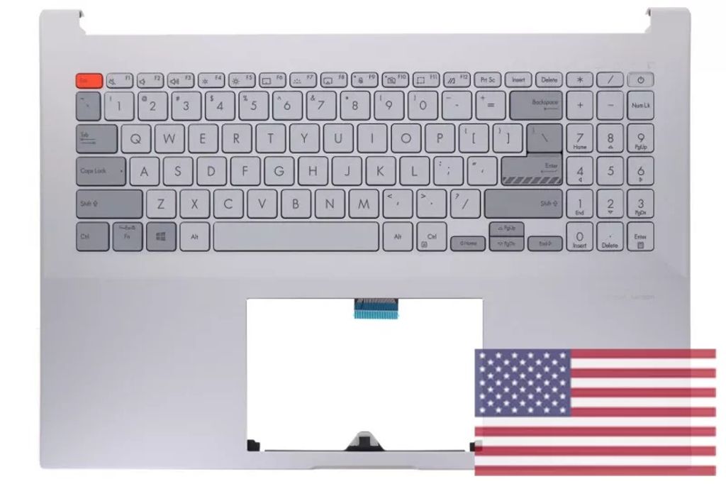 Asus M7600QE-8S Keyboard (US-ENGLISH) Module/AS (BACKLIGHT) USB