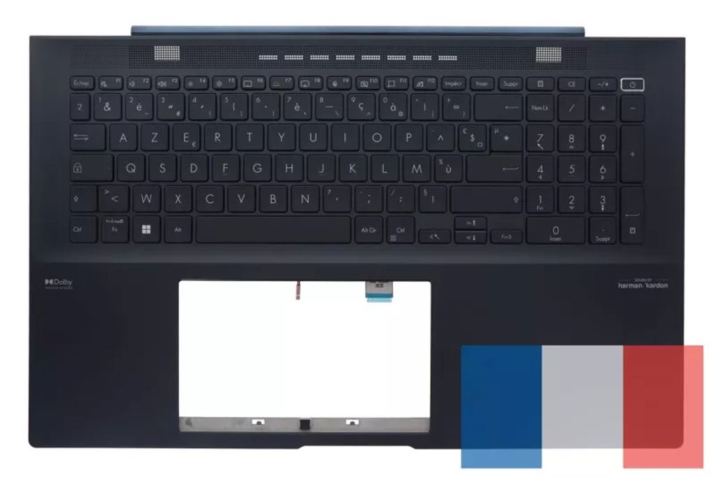 Asus UM6702RA-2K Keyboard (FRENCH) Module/AS (BACKLIGHT)