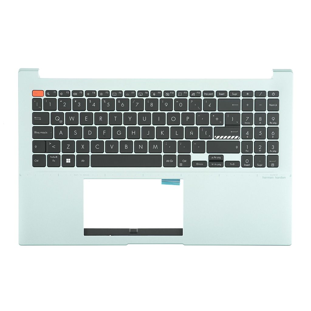 Asus K3502ZA-2E Keyboard (LATIN AMERICAN) Module/AS ODM (BACKLIGHT, WITH FP BUTTON)