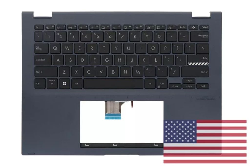 Asus TN3402QA-2B Keyboard (US-ENGLISH) Module ODM (BACKLIGHT) (FP BUTTON)