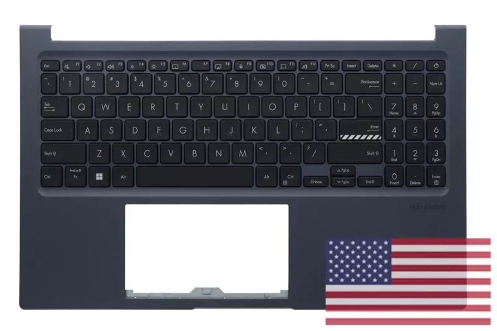 Asus X1503ZA-1B Keyboard (US-ENGLISH) Module/AS (no backlight)