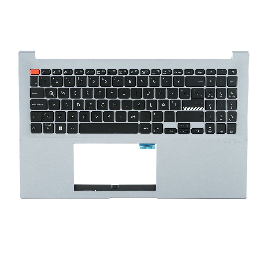 Asus M3502QA-2G Keyboard (LATIN AMERICAN) Module/AS ODM (BACKLIGHT, WITH FP BUTTON)