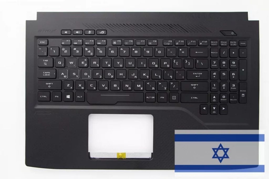 Asus GL503GE-1A Keyboard (HEBREW) Module (BACKLIGHT, RGB 4-ZONE)