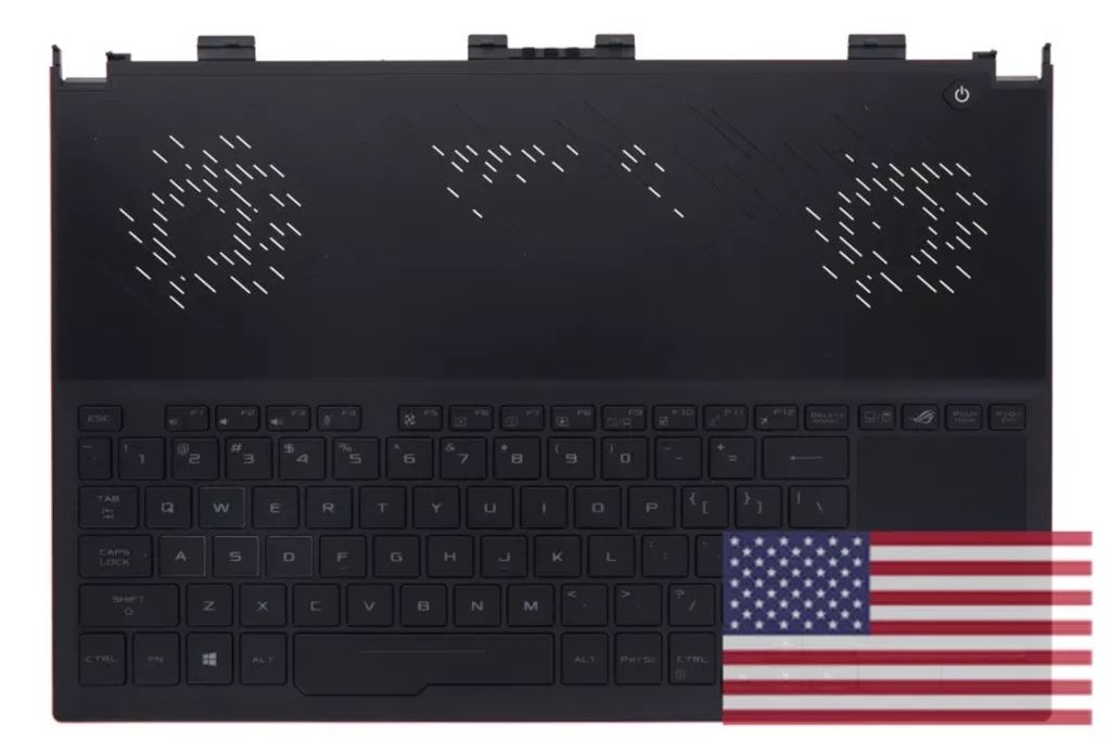 Asus GX531GS-1A Keyboard (US-English) Module/AS (BACKLIGHT, RGB 4-ZONE) (WITH TOUCHPAD)