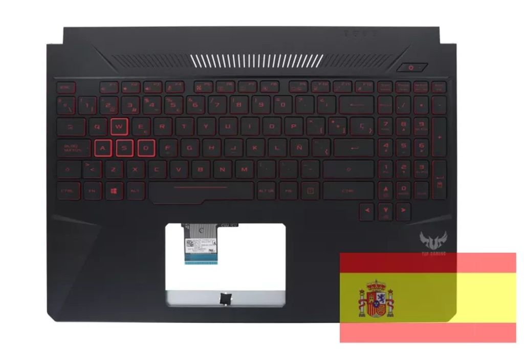 Asus FX505DY-1B Keyboard (SPANISH) Module/AS (WITH MYLAR) 2FIN (BACKLIGHT)