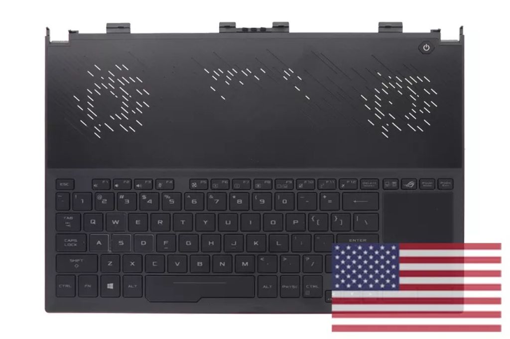 Asus GX531GX-1A Keyboard (US-ENGLISH) Module/AS (BACKLIGHT, RGB 4-ZONE) (WITH TOUCHPAD)