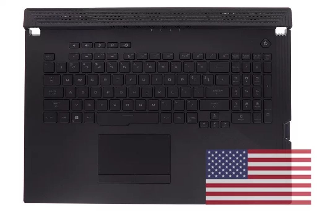 Asus G731GU-1B Keyboard (US-ENGLISH) Module (BACKLIGHT, RGB PER KEY) X70
