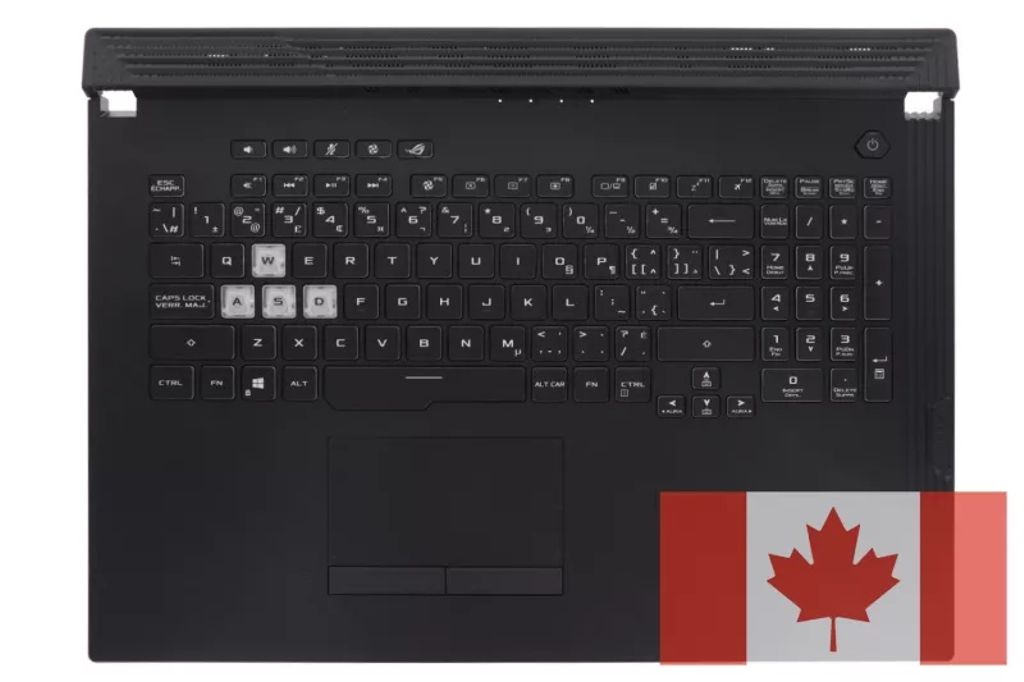 Asus G731GU-1C Keyboard (CANADIAN BILINGUAL) Module (BACKLIGHT, RGB CHIC) X50
