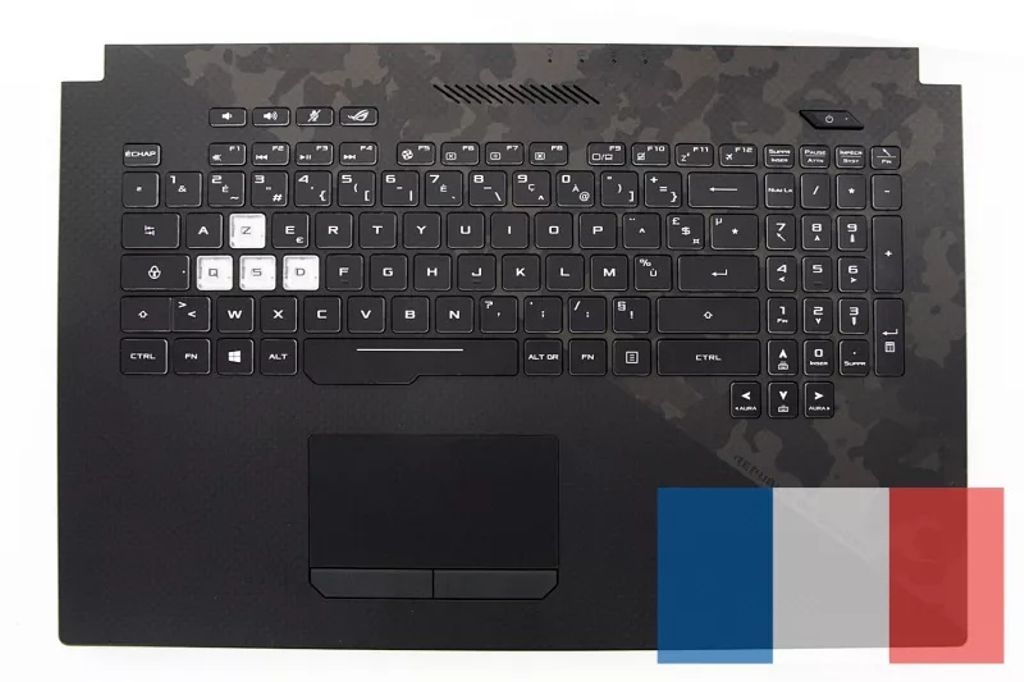 Asus GL704GV-1A Keyboard (FRENCH) Module (W/TP)
