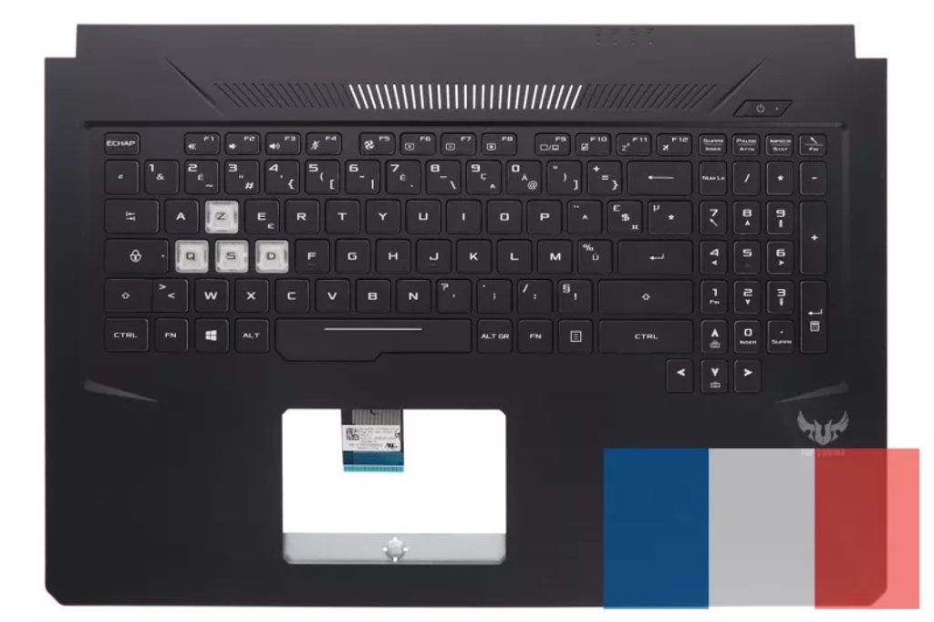 Asus FX705DD-1B Keyboard (FRENCH) Module/AS 2F (BLACK/RGB/PEGA)