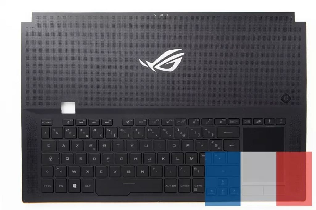 Asus GX701GXR-1A Keyboard (FRENCH) Module/AS (BACKLIGHT, RGB PER-KEY) (with TP)