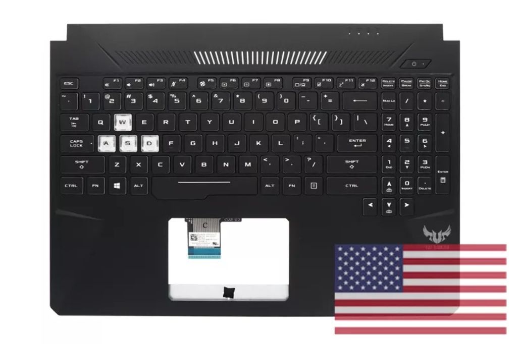 Asus FX505GT-2A Keyboard (US-ENGLISH) Module/AS (WITH MYLAR (2F SUNREX BLACK/RGB/PEGA)