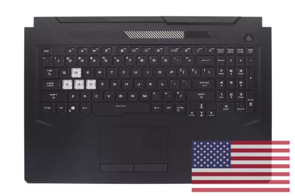 Asus FA706IU-1A Keyboard (US-ENGLISH) Module/AS (BACKLIGHT & TOUCHPAD)