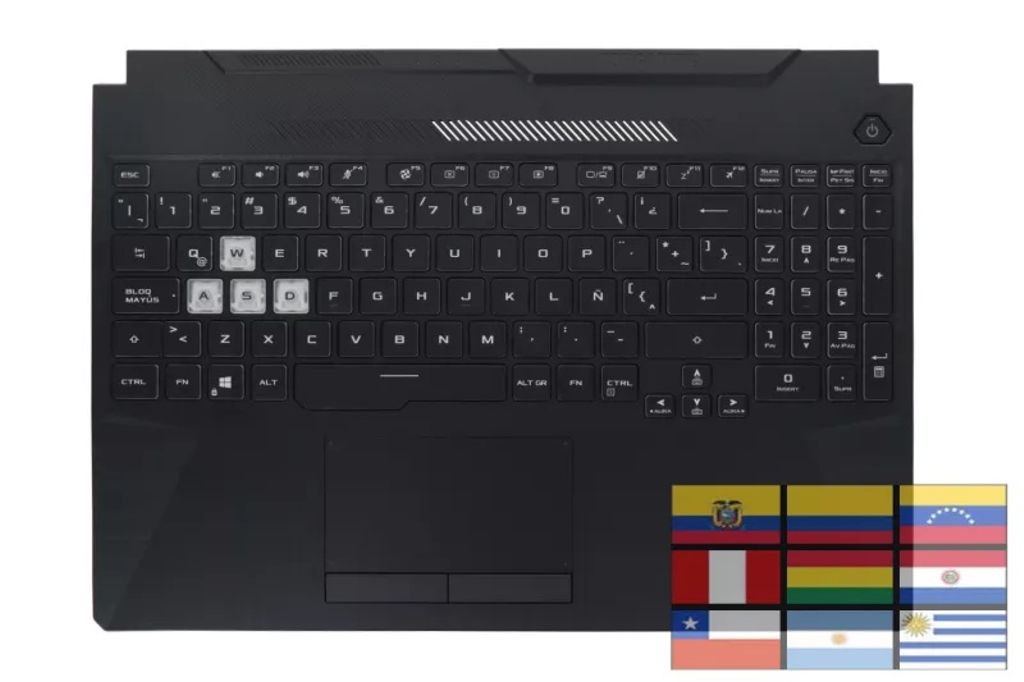 Asus FA506IV-1A Keyboard (LATIN AMERICAN) Module/AS (BACKLIGHT & TOUCHPAD)