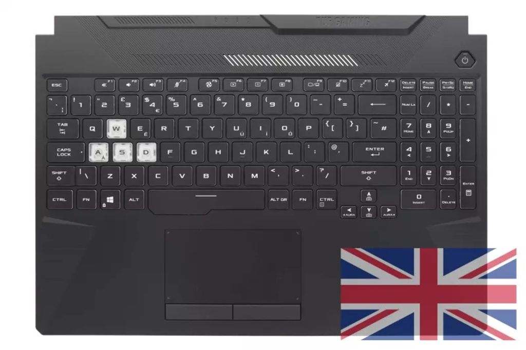 Asus FA506IV-1A Keyboard (UK-ENGLISH) Module/AS (BACKLIGHT & TOUCHPAD)