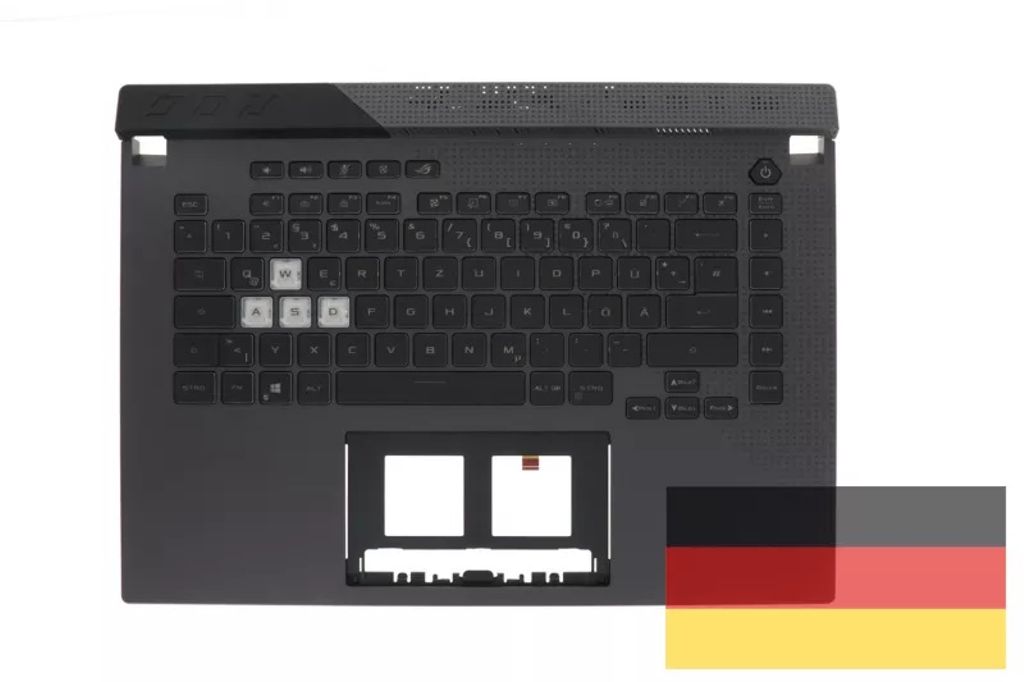 Asus G513QM-1F Keyboard (GERMAN) Module (BACKLIGHT, RGB 4-ZONE)