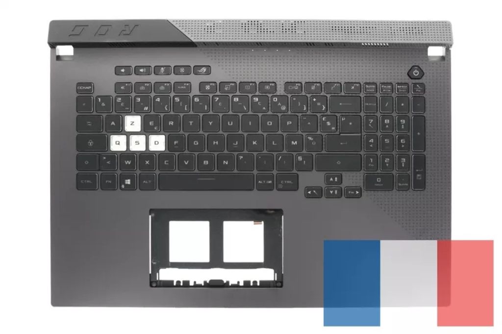 Asus G713QC-1F Keyboard (FRENCH) Module (BACKLIGHT, RGB 4-ZONE)